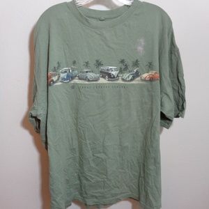 Newport Blue Iconic VWs Pale Green T-shirt Men 2XL